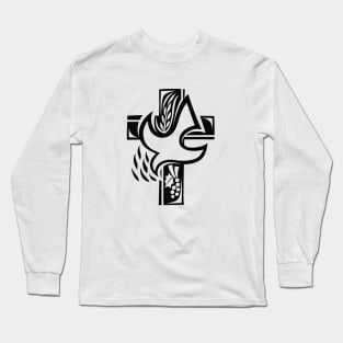 Cross with Holy Spirit Long Sleeve T-Shirt